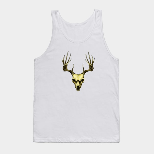 Stag Skull Tank Top by LonelyWinters
